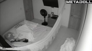 Amazing amateur couple having sex on their bed hard voyeur cam