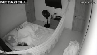 Amazing amateur couple having sex on their bed hard voyeur cam