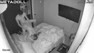 Skinny Australian brunette student girl used to sex hidden IP cam