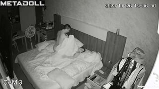 Latina wife gets fucked under the sheets
