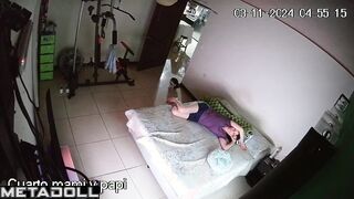 Romanian parents having sex on their bed hard