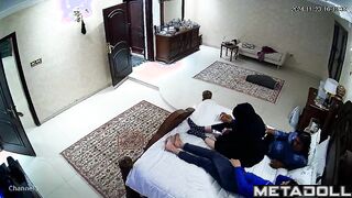 Real New Zealander new couple fuck in their bed wildly voyeur cam