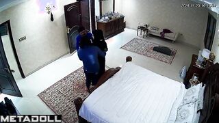 Real New Zealander new couple fuck in their bed wildly voyeur cam
