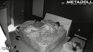 Real amateur English couple fuck hard in their bed recording