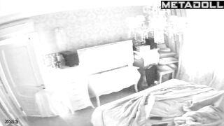 Innocent brunette mother is recorded while masturbating live