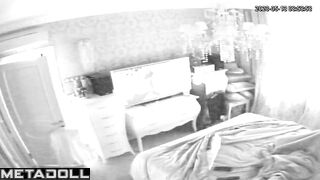 Innocent brunette mother is recorded while masturbating live