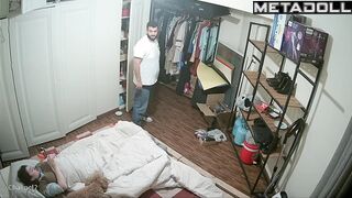 Newly married couple having sex until they fall asleep voyeur cam