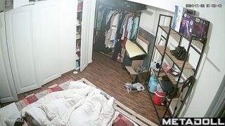 Newly married couple having sex until they fall asleep voyeur cam