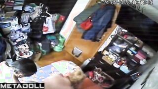 Cheating Israeli blonde woman used to sex hidden IP camera