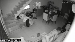 Fat Italian blonde mom sucks old cock and got cum hidden IP cam