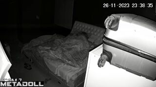 My amazing neighbours having sex on their bed hard hidden cam