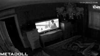Perverse English brunette mature wife gets fucked hard by her husband hidden IP camera