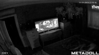 Perverse English brunette mature wife gets fucked hard by her husband hidden IP camera