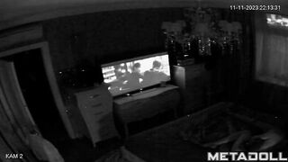 Perverse English brunette mature wife gets fucked hard by her husband hidden IP camera