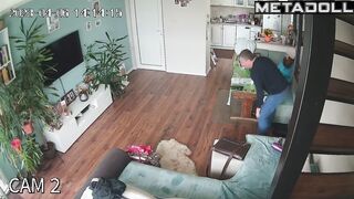 Amazing amateur English couple having sex hard in their bed recording