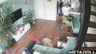 Amazing amateur English couple having sex hard in their bed recording