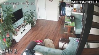 Amazing amateur English couple having sex hard in their bed recording