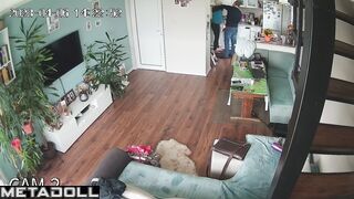 Amazing amateur English couple having sex hard in their bed recording
