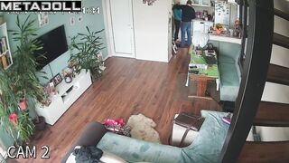 Amazing amateur English couple having sex hard in their bed recording