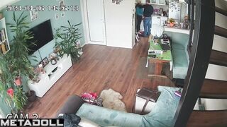 Amazing amateur English couple having sex hard in their bed recording