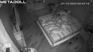 Real Canadian couple fuck hard in their bed hidden camera