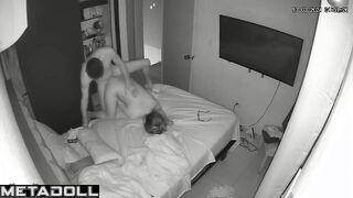 Real Belgian married coiple fuck before going to sleep spy cam