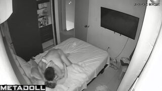 Real Belgian married coiple fuck before going to sleep spy cam