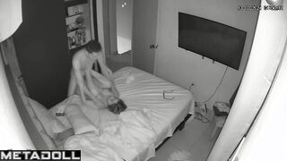 Real Belgian married coiple fuck before going to sleep spy cam