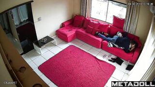 Real American married coiple fuck in their bedroom spy cam record