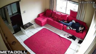 Real American married coiple fuck in their bedroom spy cam record