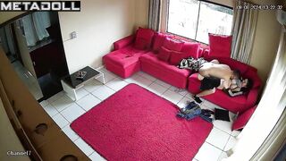 Real American married coiple fuck in their bedroom spy cam record