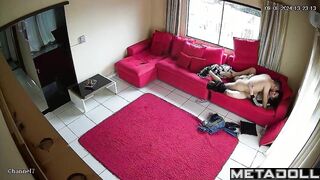 Real American married coiple fuck in their bedroom spy cam record