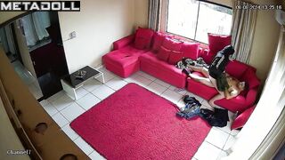 Real American married coiple fuck in their bedroom spy cam record