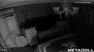 Tattooed brunette mother masturbates watching porn compilation