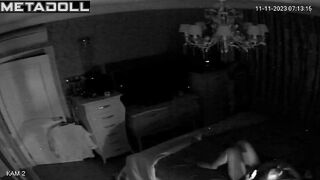 Tattooed brunette mother masturbates watching porn compilation