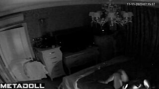 Tattooed brunette mother masturbates watching porn compilation