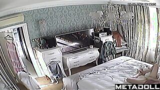 Mature Swedish brunette doctor rubs her pussy while watching celebrity porn