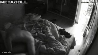 Real American newly married couple having sex in the living room online