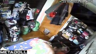 Perverse Russian blonde mature mom gets fucked while watching porn hidden IP camera