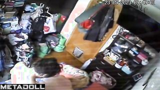 Perverse Russian blonde mature mom gets fucked while watching porn hidden IP camera