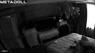 Naughty brunette mother has orgasms while watching porn voyeur cam