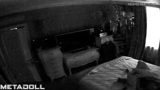 Naughty brunette mother has orgasms while watching porn voyeur cam