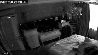 Naughty brunette mother has orgasms while watching porn voyeur cam