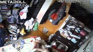 Chubby busty Welsh blonde MILF gets fucked in her daughter’s room live HD