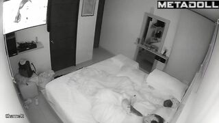 Estonian young lovers fuck in the bedroom hidden camera