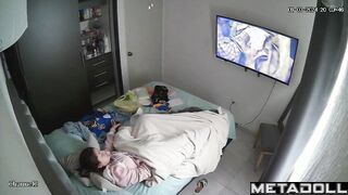 Old brunette aunt masturbates watching porn for you