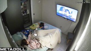 Old brunette aunt masturbates watching porn for you