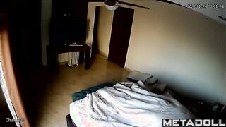 Israeli parents fuck brutally hidden IP cam