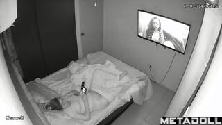 Old brunette mother has orgasms while fingering her pussy real spy cam