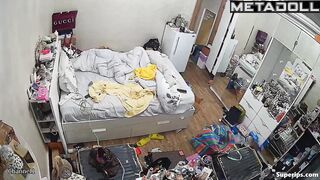 Busty Arab girl naked in her room